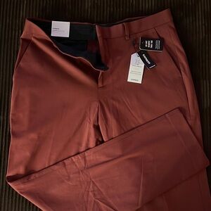 Express Rust Slim Fit Pants